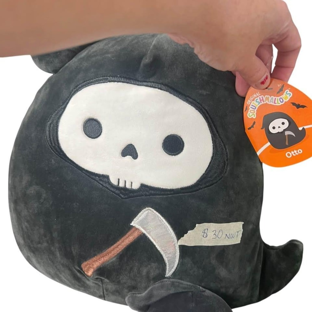 Squishmallows 12" Otto The Grim Reaper Squishmallow Plush & 5" Otto Set - Picture 3 of 7